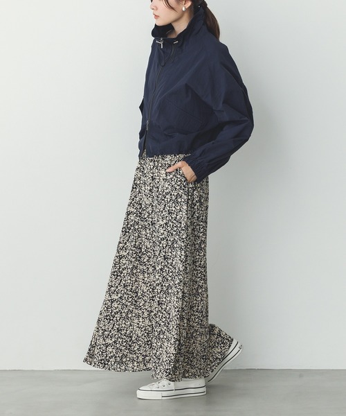 hunch(ハンチ)の「ジョーゼット総柄プリント フレアスカート(スカート・レディース・イエロー系その他/パープル系その他/ブラック系その他・FREE)」の16枚目の写真