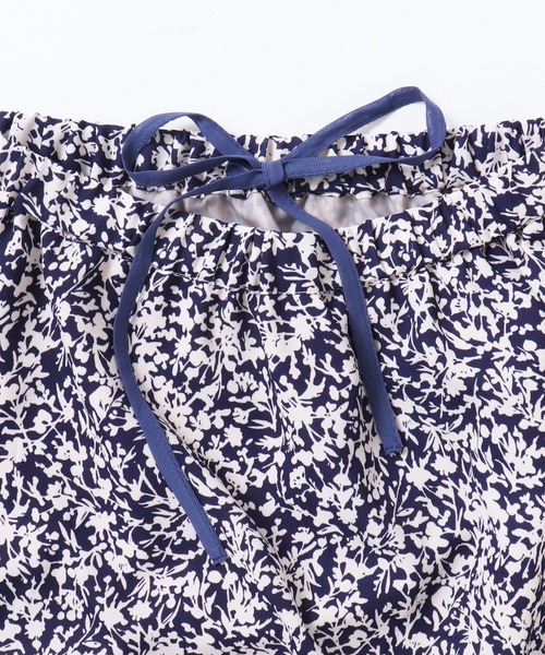 hunch(ハンチ)の「ジョーゼット総柄プリント フレアスカート(スカート・レディース・イエロー系その他/パープル系その他/ブラック系その他・FREE)」の4枚目の写真