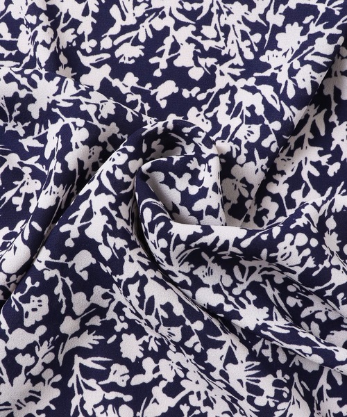 hunch(ハンチ)の「ジョーゼット総柄プリント フレアスカート(スカート・レディース・イエロー系その他/パープル系その他/ブラック系その他・FREE)」の7枚目の写真