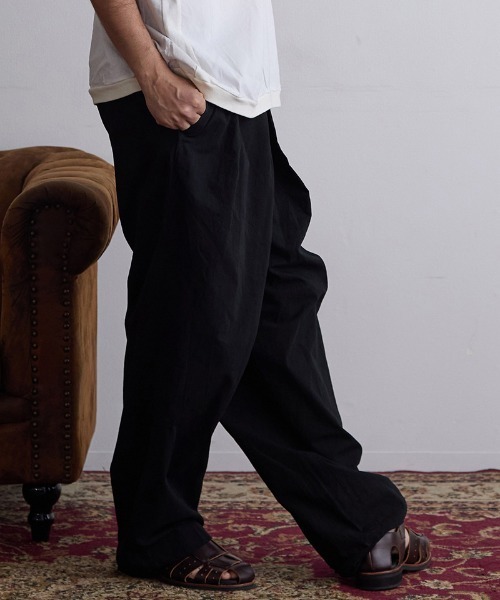 EGO TRIPPING（エゴトリッピング）の「mp13297- MARLOCK シャンブレーデニムパンツ（デニムパンツ・メンズ・ブラック/インディゴブルー・31/33/29）」の2枚目の写真