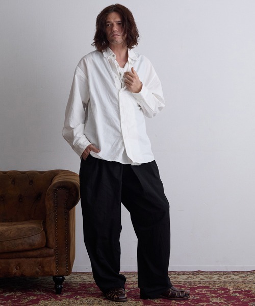 EGO TRIPPING（エゴトリッピング）の「mp13297- MARLOCK シャンブレーデニムパンツ（デニムパンツ・メンズ・ブラック/インディゴブルー・31/33/29）」の10枚目の写真