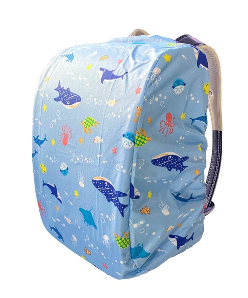 ZAZZY ZAPS（ザジーザップス）の「ﾏﾘﾝﾗｲﾌﾗﾝﾄﾞｶﾊﾞｰ（ランドセル・キッズ・ネイビー/ブルー・FREE）」の2枚目の写真