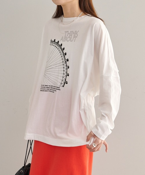 公式完売品⭐︎pual ce cin フォトプリントビッグシルエットカットソー フォトプリントビッグシルエットカットソー（Tシャツ/カットソー