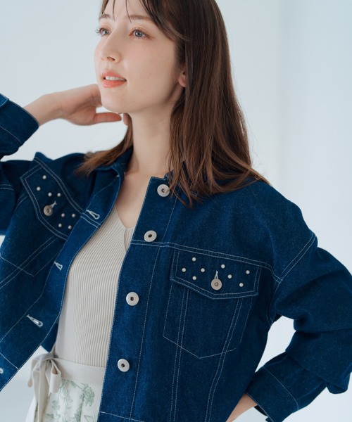 MISCH MASCH(ミッシュマッシュ)の「カシュクールフラワー柄ドッキングワンピース(ワンピース・レディース・グリーン/ホワイト×ブラック・フリ-)」の8枚目の写真