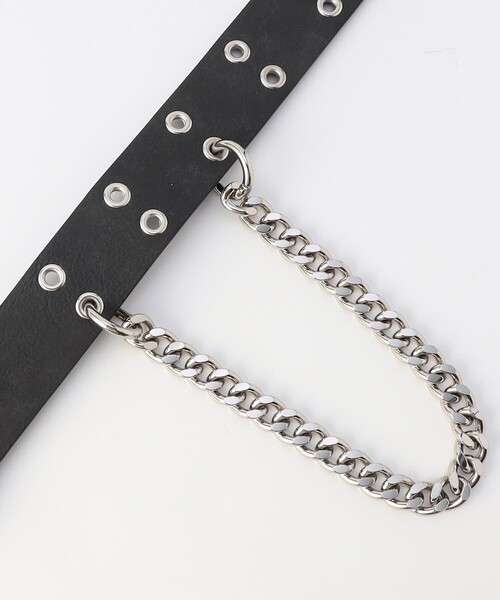 FREAK'S STORE(フリークスストア)の「ダブルピンベルト/チェーン/取り外し可能(ベルト・メンズ・ブラック・ONE SIZE)」の4枚目の写真