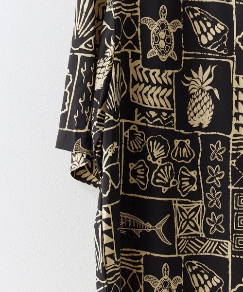 TWO PALMS（トゥーパームス）の「TWO PALMS/トゥーパームス S/S Hawaiian Shirt / Rayon MARLIN シャツ 開襟シャツ オープンカラー（シャツ/ブラウス・メンズ・ブラック・XL/L/M）」の6枚目の写真