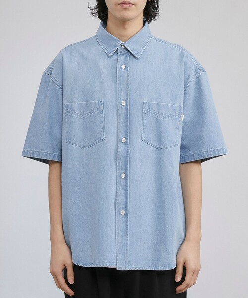 coen(コーエン)の「【C.DENIMS】デニムルーズシャツ(シャツ/ブラウス・メンズ・ダークグレー/ネイビー/ライトブルー・L/M/S)」の16枚目の写真