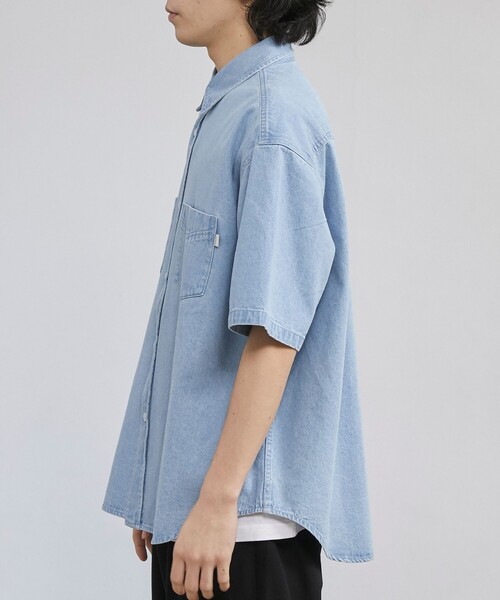 coen(コーエン)の「【C.DENIMS】デニムルーズシャツ(シャツ/ブラウス・メンズ・ダークグレー/ネイビー/ライトブルー・L/M/S)」の17枚目の写真