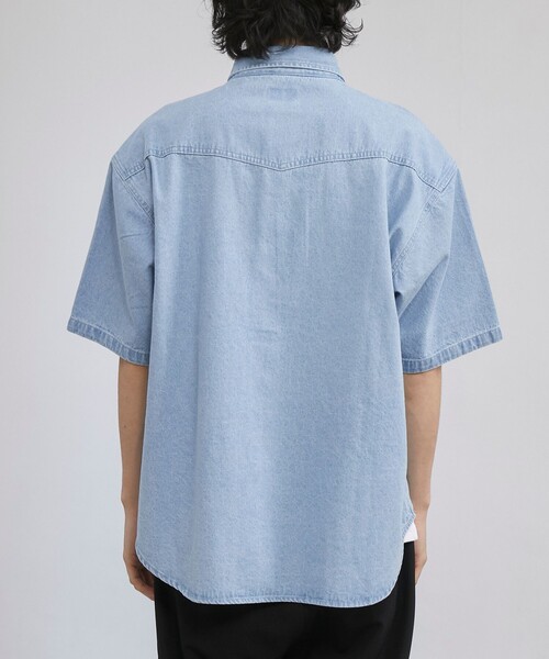 coen(コーエン)の「【C.DENIMS】デニムルーズシャツ(シャツ/ブラウス・メンズ・ダークグレー/ネイビー/ライトブルー・L/M/S)」の18枚目の写真