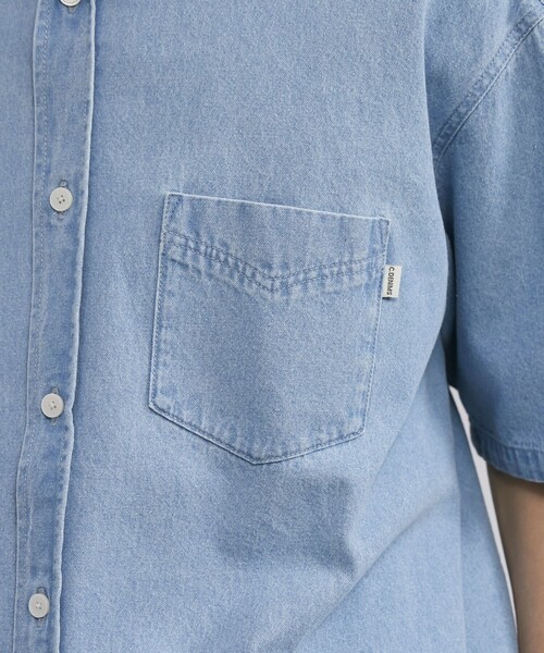 coen(コーエン)の「【C.DENIMS】デニムルーズシャツ(シャツ/ブラウス・メンズ・ダークグレー/ネイビー/ライトブルー・L/M/S)」の19枚目の写真