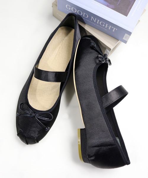 LibertyDoll（リバティードール）の「メリージェーン サテンバレエパンプス（バレエシューズ・レディース・シルバー系1/ブラック系1/ゴールド系1・M/S/LL/L）」の10枚目の写真