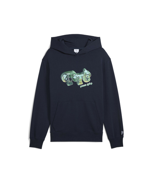 PUMA（プーマ）の「PUMA プーマ メンズ ゴルフ PUMA x PTC フーディ（パーカー・メンズ・ネイビー/オフホワイト・SMALL/X-LARGE/LARGE/MEDIUM/X-SMALL）」の9枚目の写真