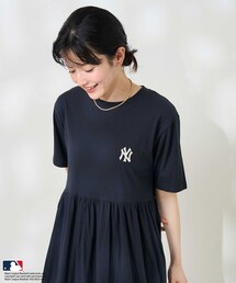 MLB 切替 Tシャツワンピース