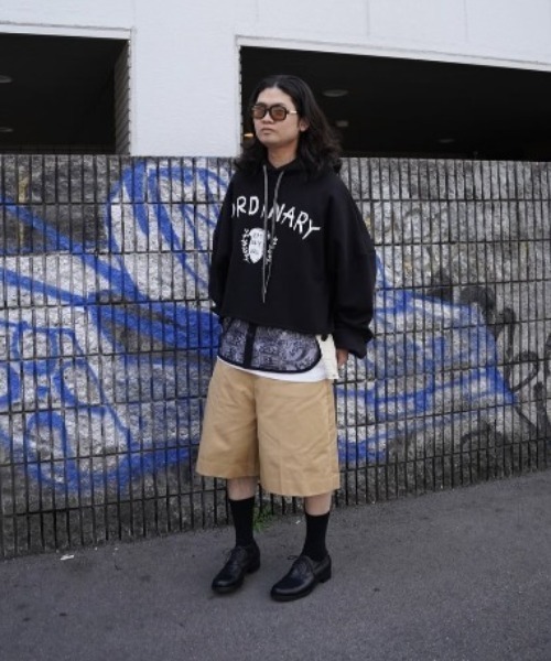 SHINYAKOZUKA(シンヤコヅカ)の「【SHINYAKOZUKA】LOOSE SHORTS(その他パンツ・メンズ・ブラック/ベージュ・MEDIUM/X-SMALL/SMALL)」の9枚目の写真