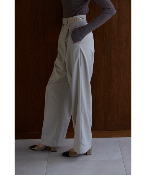 その他 Rara セール】Ciara Semi-wide Pants ビットチェーン付きパンツ