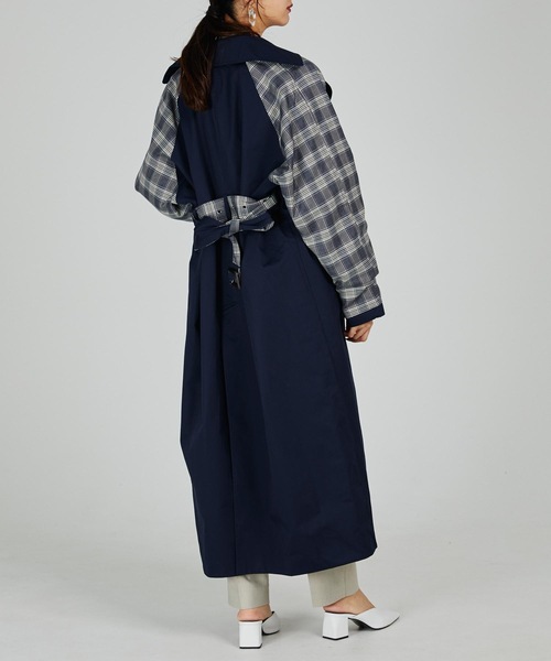 CIEL'AIR(シエルエアー)の「Reversible Trench Coat(トレンチコート・レディース・ネイビー・FREE)」の7枚目の写真
