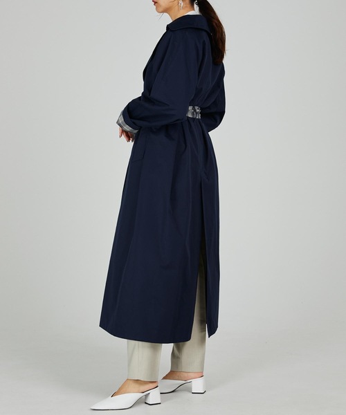 CIEL'AIR(シエルエアー)の「Reversible Trench Coat(トレンチコート・レディース・ネイビー・FREE)」の10枚目の写真