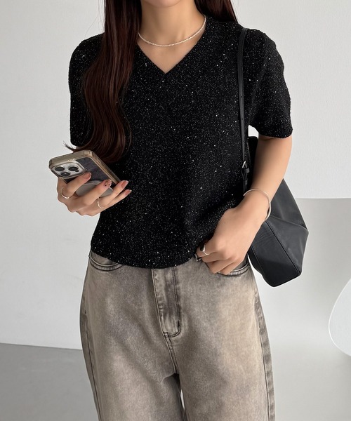 【最終値下げ】 CELINE ロゴ入り 半袖ニット ショート丈 2025年最新】CELINE レディース ニット・セーターの人気アイテム