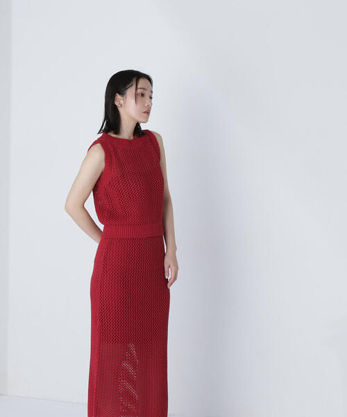 セール】◇【THINK NATURAL】メッシュニットセットアップ