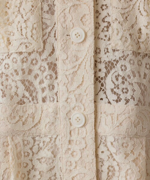 GRACE CONTINENTAL(グレースコンチネンタル)の「コードレースジャンプスーツ(サロペット/オーバーオール・レディース・ベージュ/キナリ・36/38)」の9枚目の写真