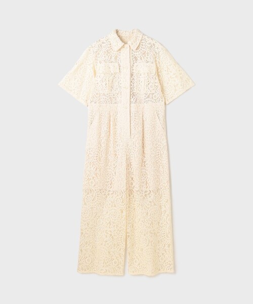 GRACE CONTINENTAL(グレースコンチネンタル)の「コードレースジャンプスーツ(サロペット/オーバーオール・レディース・ベージュ/キナリ・36/38)」の13枚目の写真