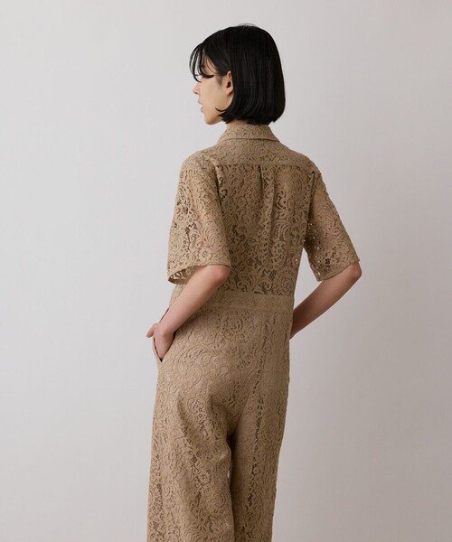 GRACE CONTINENTAL(グレースコンチネンタル)の「コードレースジャンプスーツ(サロペット/オーバーオール・レディース・ベージュ/キナリ・36/38)」の20枚目の写真
