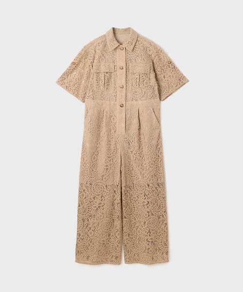 GRACE CONTINENTAL(グレースコンチネンタル)の「コードレースジャンプスーツ(サロペット/オーバーオール・レディース・ベージュ/キナリ・36/38)」の22枚目の写真