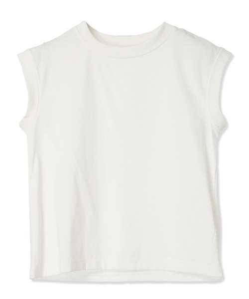 Piet(ピエット)の「【2点セット】ノースリーブT&チュール切替 デニムビスチェ セット(Tシャツ/カットソー・キッズ・ブラック/オフホワイト・100/110/120/130)」の13枚目の写真