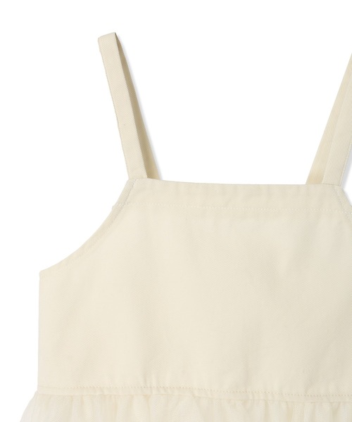 Piet(ピエット)の「【2点セット】ノースリーブT&チュール切替 デニムビスチェ セット(Tシャツ/カットソー・キッズ・ブラック/オフホワイト・100/110/120/130)」の17枚目の写真