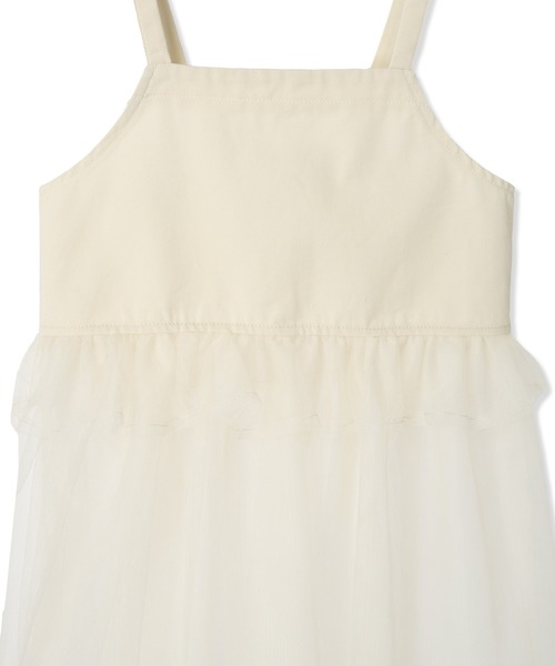 Piet(ピエット)の「【2点セット】ノースリーブT&チュール切替 デニムビスチェ セット(Tシャツ/カットソー・キッズ・ブラック/オフホワイト・100/110/120/130)」の20枚目の写真