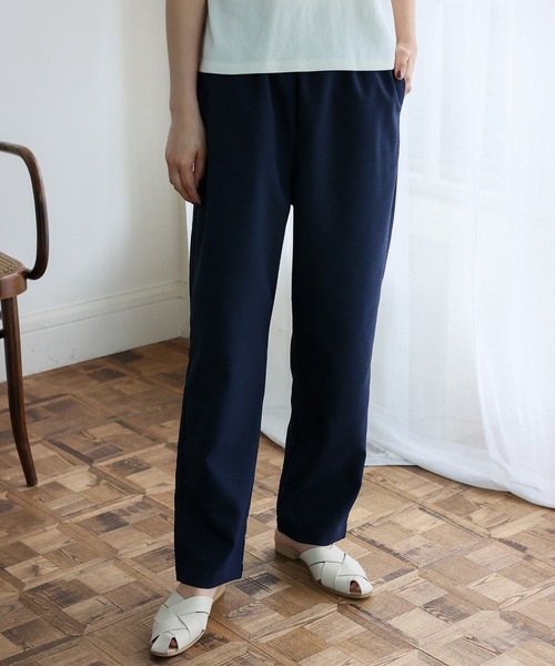 No Rule No Line（ノール－ルノーライン）の「ストライプテーパードパンツ（その他パンツ・レディース・グレー系その他/ブラック/ブルー系その他/ネイビー・マルチサイズ）」の4枚目の写真