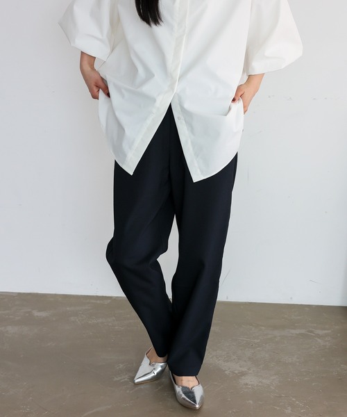 No Rule No Line（ノール－ルノーライン）の「ストライプテーパードパンツ（その他パンツ・レディース・グレー系その他/ブラック/ブルー系その他/ネイビー・マルチサイズ）」の2枚目の写真