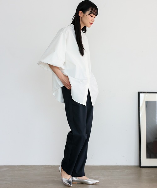 No Rule No Line（ノール－ルノーライン）の「ストライプテーパードパンツ（その他パンツ・レディース・グレー系その他/ブラック/ブルー系その他/ネイビー・マルチサイズ）」の7枚目の写真