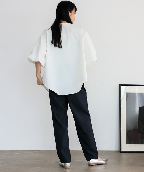 No Rule No Line（ノール－ルノーライン）の「ストライプテーパードパンツ（その他パンツ・レディース・グレー系その他/ブラック/ブルー系その他/ネイビー・マルチサイズ）」の10枚目の写真