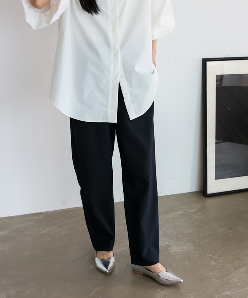 No Rule No Line（ノール－ルノーライン）の「ストライプテーパードパンツ（その他パンツ・レディース・グレー系その他/ブラック/ブルー系その他/ネイビー・マルチサイズ）」の12枚目の写真