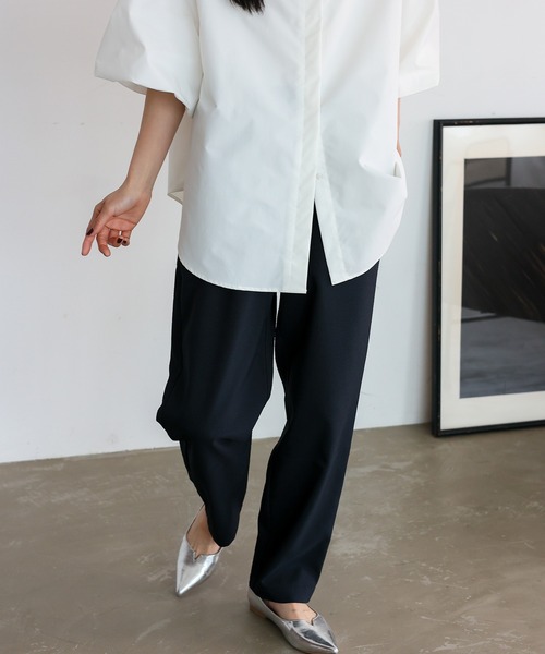 No Rule No Line（ノール－ルノーライン）の「ストライプテーパードパンツ（その他パンツ・レディース・グレー系その他/ブラック/ブルー系その他/ネイビー・マルチサイズ）」の14枚目の写真