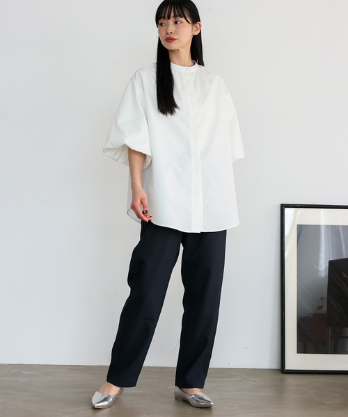 No Rule No Line（ノール－ルノーライン）の「ストライプテーパードパンツ（その他パンツ・レディース・グレー系その他/ブラック/ブルー系その他/ネイビー・マルチサイズ）」の9枚目の写真