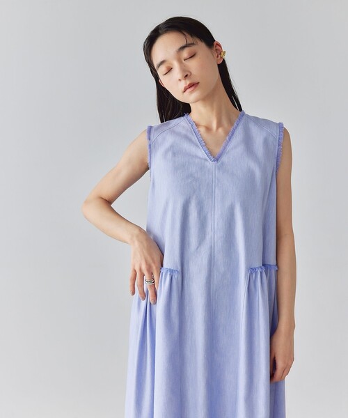 EMMEL REFINES(エメルリファインズ)の「<EMMEL REFINES>EM フリンジコクーン 2WAY ワンピース(ワンピース・レディース・ライラック/ブラック/ライム・M/S)」の12枚目の写真