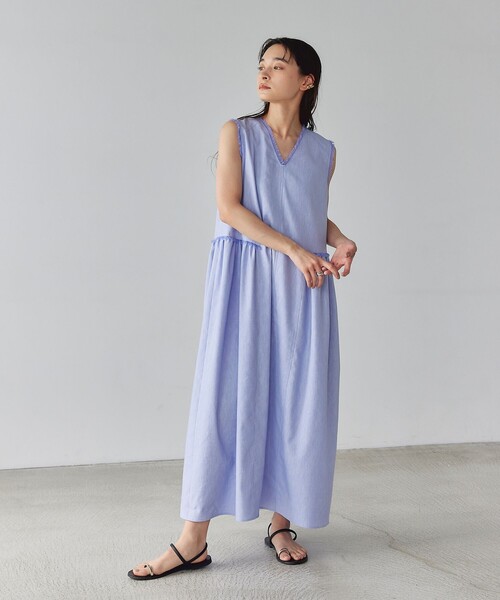 新品タグ付】＜EMMEL REFINES＞EM シフォン 2WAY ワンピース EMMEL