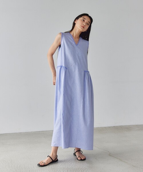 EMMEL REFINES(エメルリファインズ)の「<EMMEL REFINES>EM フリンジコクーン 2WAY ワンピース(ワンピース・レディース・ライラック/ブラック/ライム・M/S)」の14枚目の写真