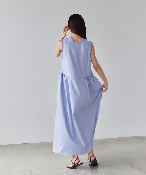 EMMEL REFINES(エメルリファインズ)の「<EMMEL REFINES>EM フリンジコクーン 2WAY ワンピース(ワンピース・レディース・ライラック/ブラック/ライム・M/S)」の17枚目の写真