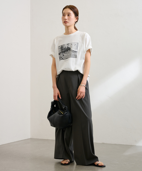 FRAMeWORK(フレームワーク)の「MikeOMeally PHOTO Tシャツ(Tシャツ/カットソー・レディース・ホワイト/ホワイト系その他・FREE)」の18枚目の写真
