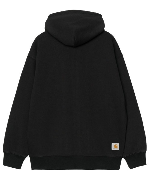 Carhartt WIP(カーハートダブリューアイピー)の「Carhartt WIP HOODED WIP SWEAT JACKET(カーハート ワークインプログレス フーデッド WIP スウェット ジャケット)(パーカー・メンズ・ブラック系/グリーン系・SMALL/LARGE/X-LARGE/MEDIUM)」の4枚目の写真