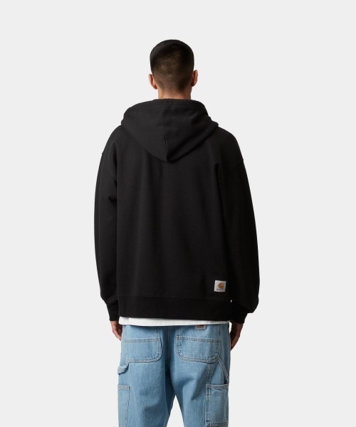 Carhartt WIP(カーハートダブリューアイピー)の「Carhartt WIP HOODED WIP SWEAT JACKET(カーハート ワークインプログレス フーデッド WIP スウェット ジャケット)(パーカー・メンズ・ブラック系/グリーン系・SMALL/LARGE/X-LARGE/MEDIUM)」の5枚目の写真