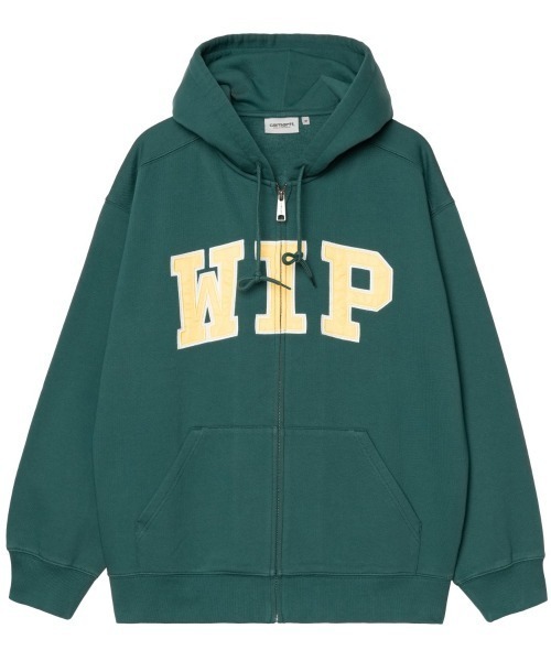 Carhartt WIP(カーハートダブリューアイピー)の「Carhartt WIP HOODED WIP SWEAT JACKET(カーハート ワークインプログレス フーデッド WIP スウェット ジャケット)(パーカー・メンズ・ブラック系/グリーン系・SMALL/LARGE/X-LARGE/MEDIUM)」の8枚目の写真