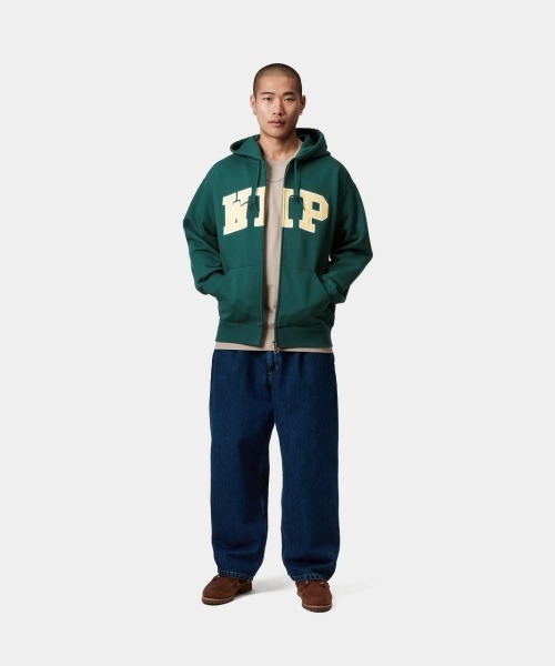 Carhartt WIP(カーハートダブリューアイピー)の「Carhartt WIP HOODED WIP SWEAT JACKET(カーハート ワークインプログレス フーデッド WIP スウェット ジャケット)(パーカー・メンズ・ブラック系/グリーン系・SMALL/LARGE/X-LARGE/MEDIUM)」の12枚目の写真
