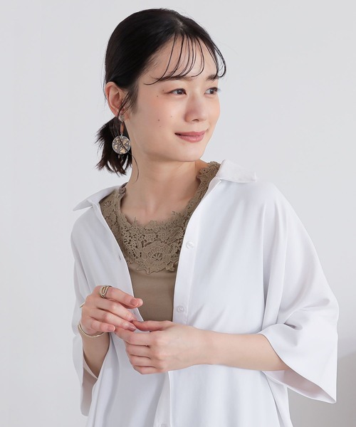 n'OrLABEL（ノアールレーベル）の「『レース付きブラトップ』（インナーウェア/肌着・レディース・ブラック/モカ/グレー・M/L/LL）」の20枚目の写真