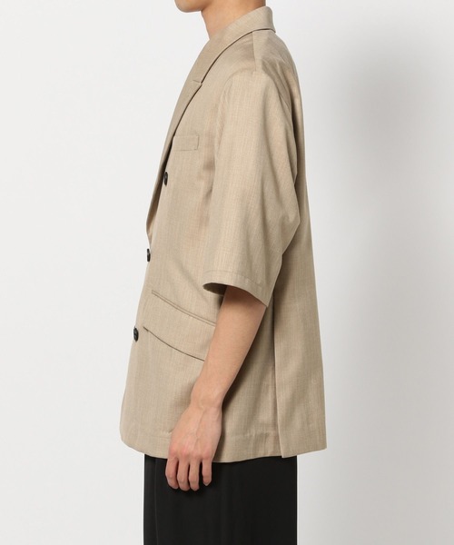 HARE（ハレ）の「【SET UP対応】メランジダブルジャケットSS(HARE)（テーラードジャケット・メンズ・グレー系その他/ブラウン/グレー・FREE）」の20枚目の写真