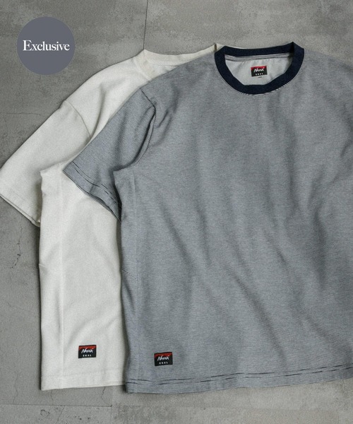 セール】『吸水速乾 / 別注』NANGA×EKAL ボーダーTシャツ（T