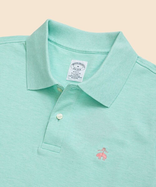 BROOKS BROTHERS(ブルックスブラザーズ)の「スーピマコットンストレッチ ピケ GFロゴ ポロシャツ Slim Fit(ポロシャツ・メンズ・ライトブルー/ピンク/ブルー/グリーン/パープル/レッド/アクア/ライトピンク/ストーン/ブルー系その他2/ネイビー・SMALL/LARGE/X-SMALL/MEDIUM/X-LARGE)」の17枚目の写真